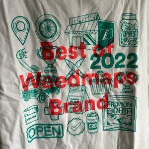 2022 weedmaps cotton tee shirt